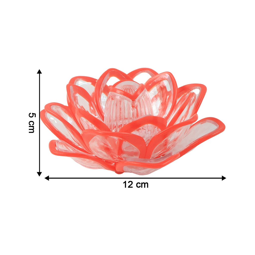 Lotus Shaped LED Flameless Candles – Set of 6 Decorative Lights
