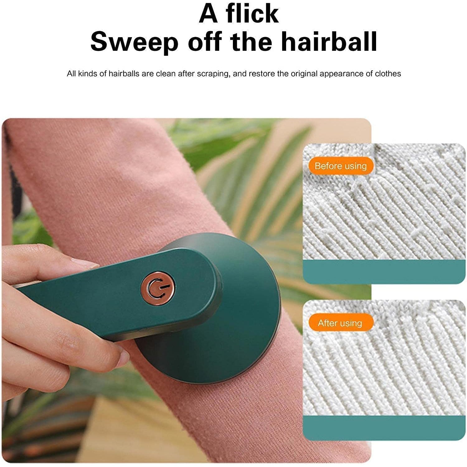 Electric Lint Remover Ð Cordless Fabric Shaver for Clothes and More