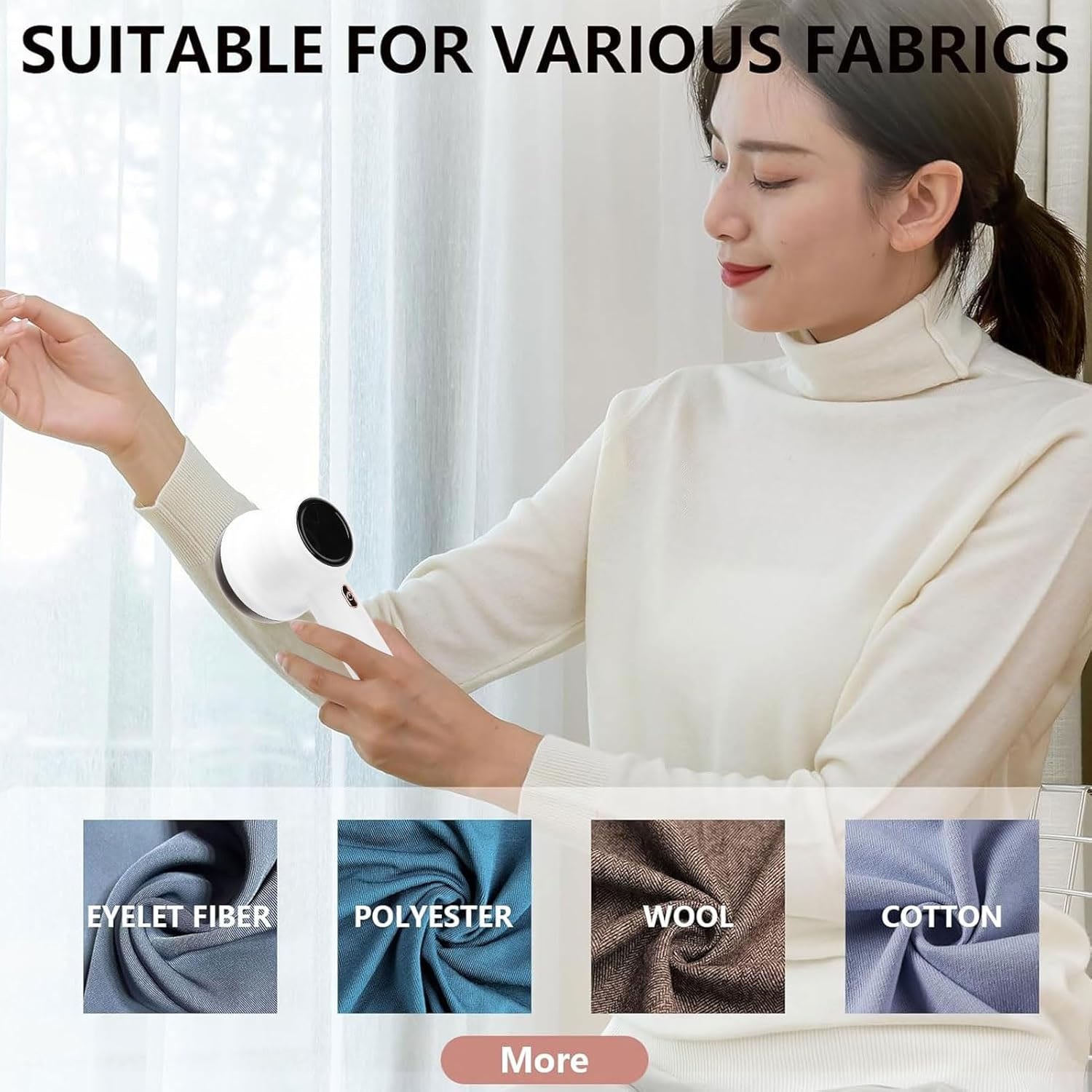 Rechargeable Fabric Lint Remover – Gentle & Efficient Clothes Shaver