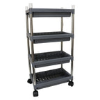 4-Layer Rolling Storage Cart – Durable & Mobile Organizer