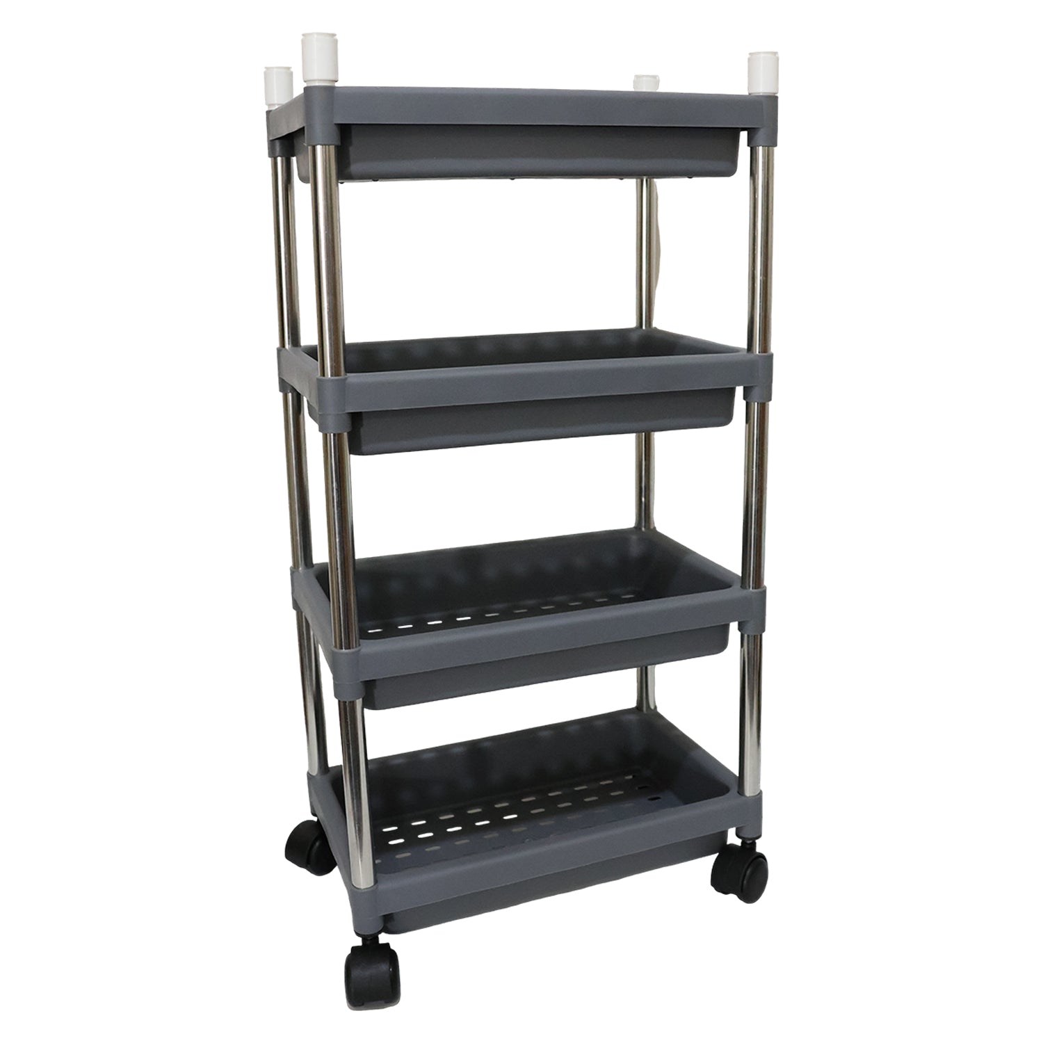 4-Layer Rolling Storage Cart – Durable & Mobile Organizer