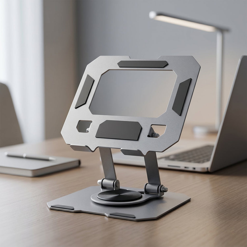 Foldable Metal Phone & Tablet Stand Ð Adjustable & Portable Desktop Support