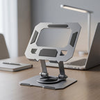 Foldable Metal Phone & Tablet Stand Ð Adjustable & Portable Desktop Support