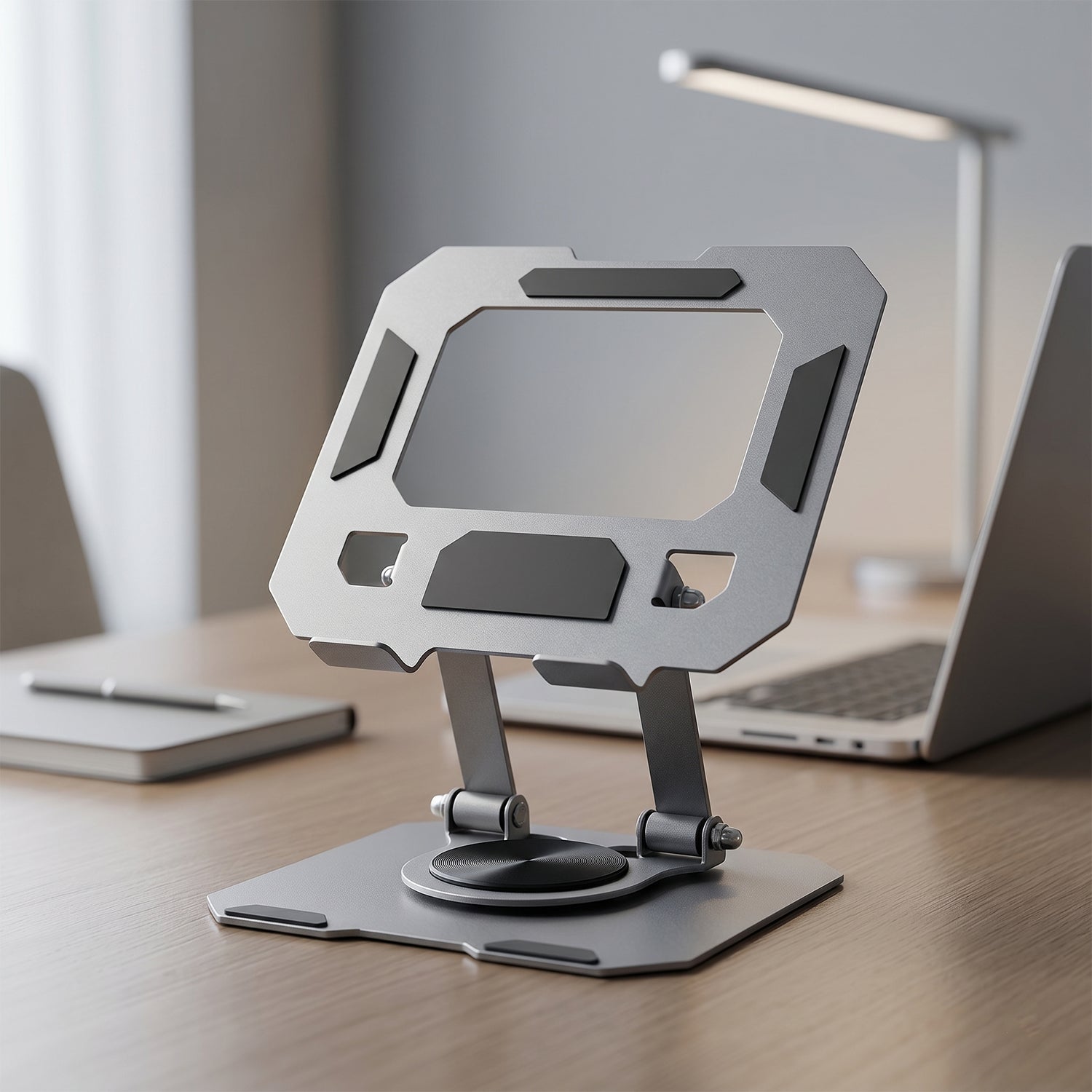Foldable Metal Phone & Tablet Stand Ð Adjustable & Portable Desktop Support