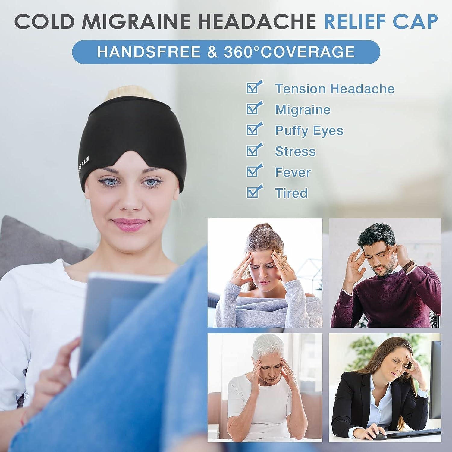 Hot & Cold Therapy Headache Relief Cap – Full Coverage Comfort