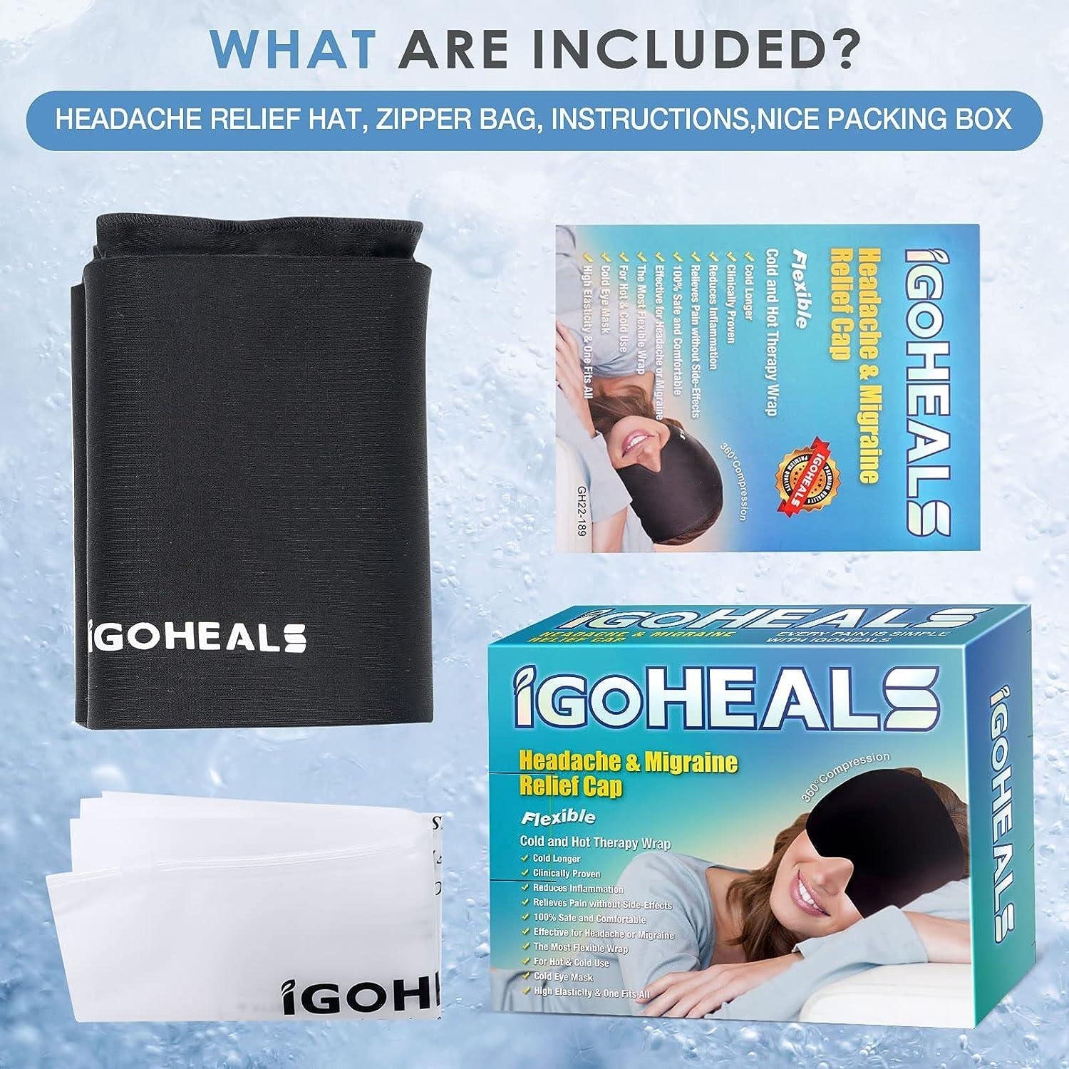 Hot & Cold Therapy Headache Relief Cap – Full Coverage Comfort