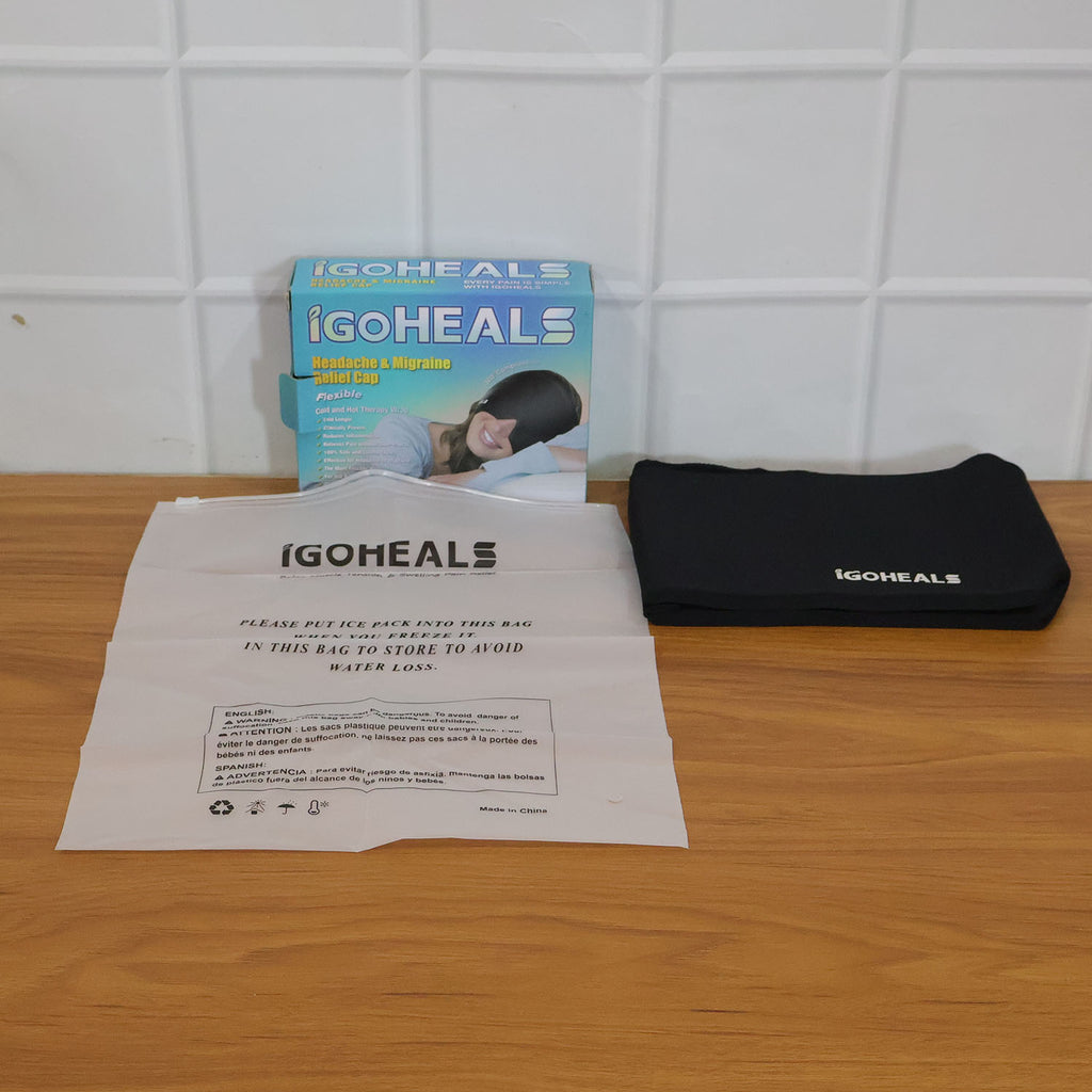 Hot & Cold Therapy Headache Relief Cap – Full Coverage Comfort