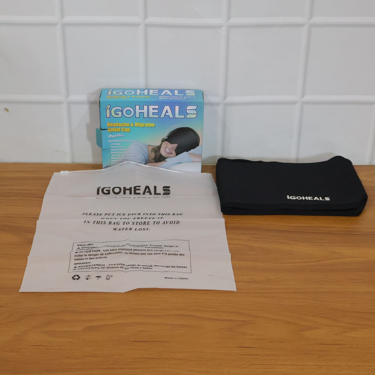 Hot & Cold Therapy Headache Relief Cap – Full Coverage Comfort