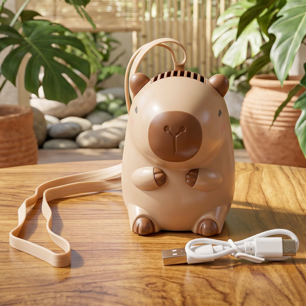 Mini Bear Fan Ð Rechargeable & Portable for Outdoor Use