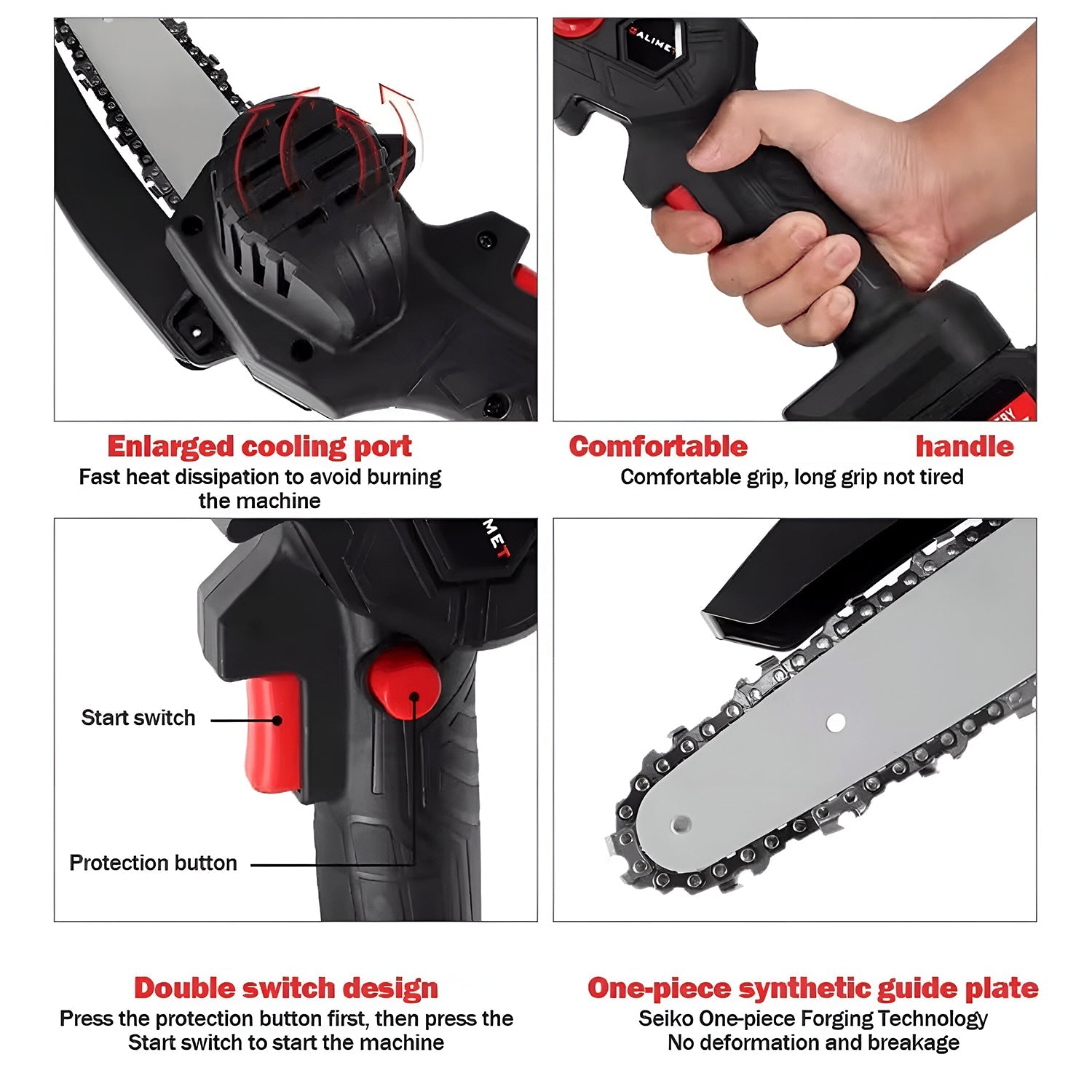 Mini Electric Chainsaw – Cordless Rechargeable Handheld Cutter