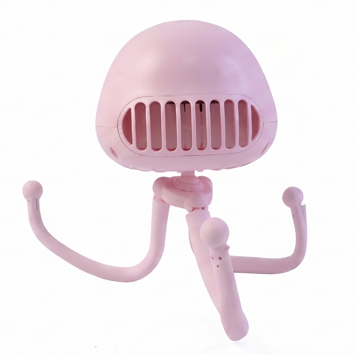Handheld Mini Fan with LED Star Projector & Flexible Tripod Stand