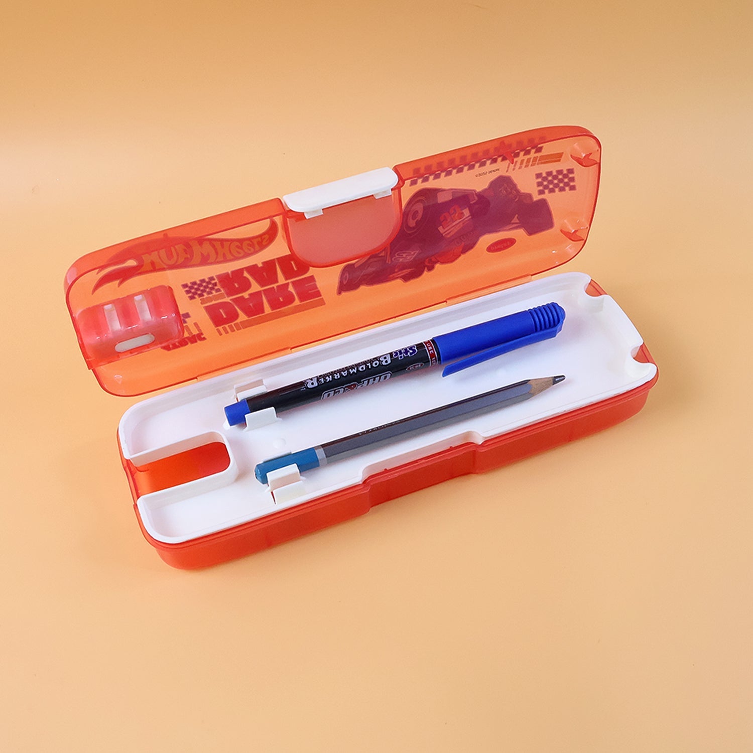 LED Light Pencil Box for Kids – Cartoon Design & Organizer