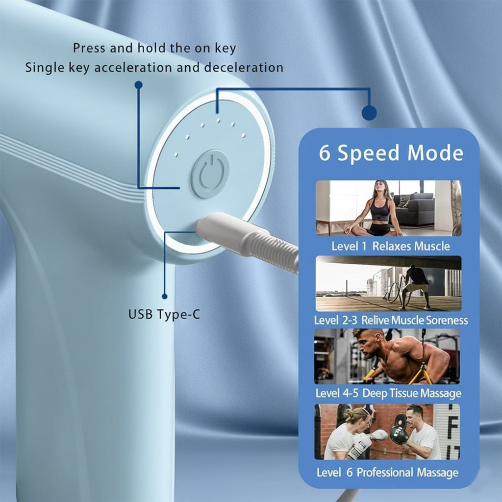 Cordless Massage Gun – Deep Tissue Muscle Therapy & Pain Relief