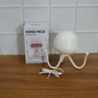 Handheld Mini Fan with LED Star Projector & Flexible Tripod Stand