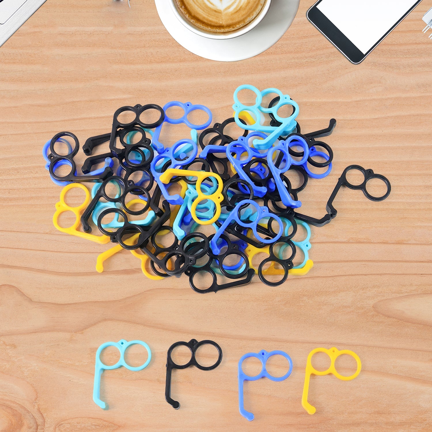 Hand Mobile Stand – Compact Plastic Phone Holder in Mix Colors