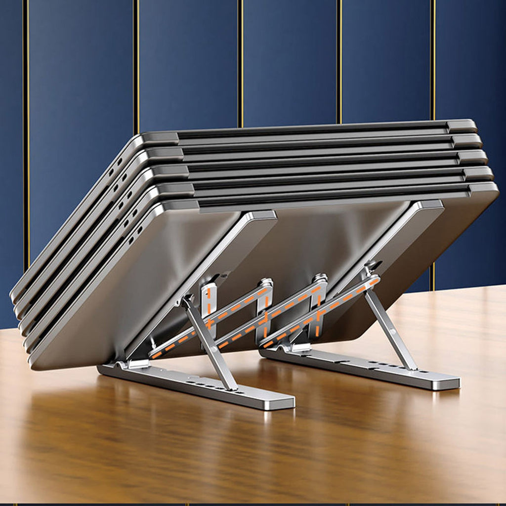 Adjustable Foldable Aluminium Laptop Stand – Ergonomic & Portable