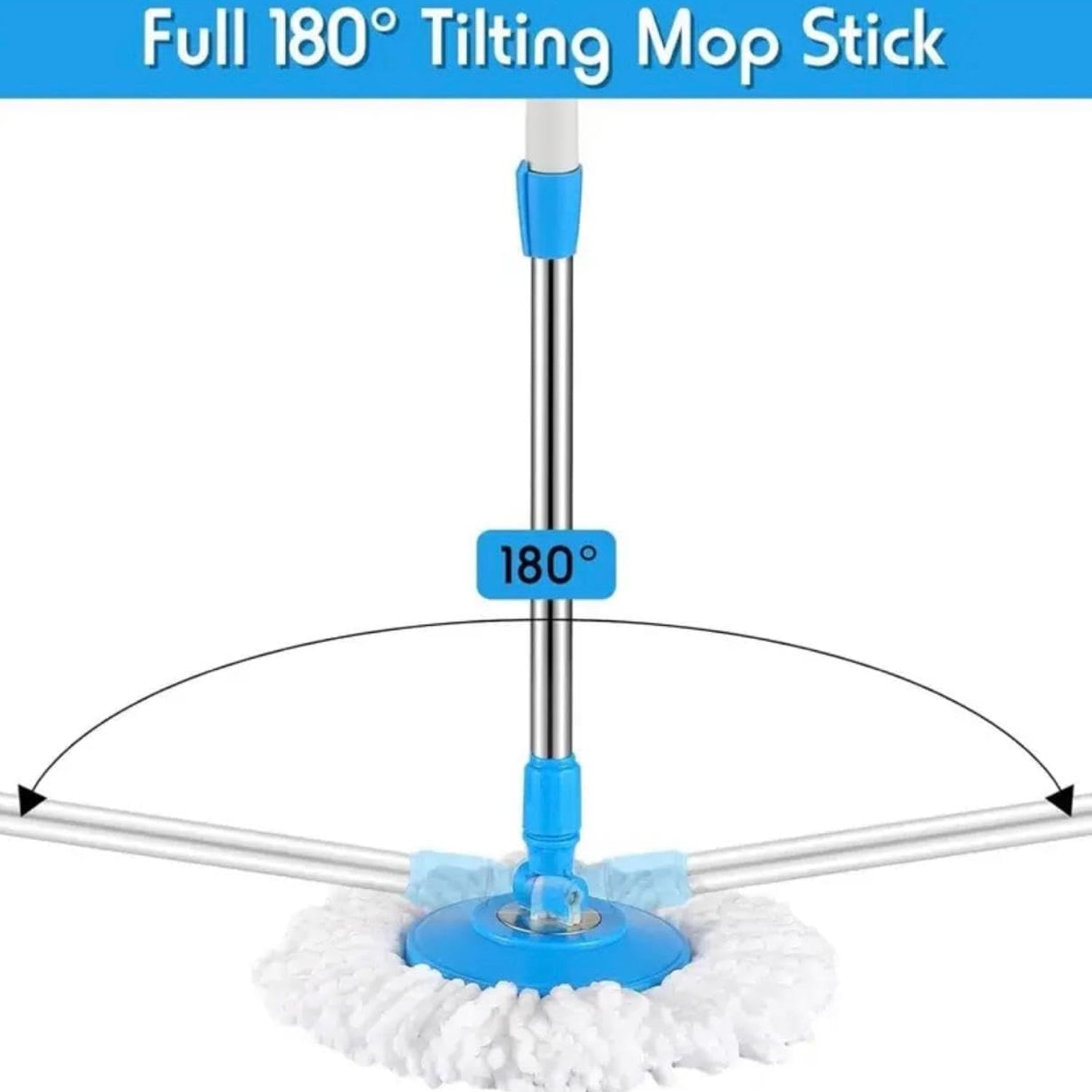 360¡ Rotate Spin Mop Ð Effortless Floor Cleaning with Stainless Steel Handle