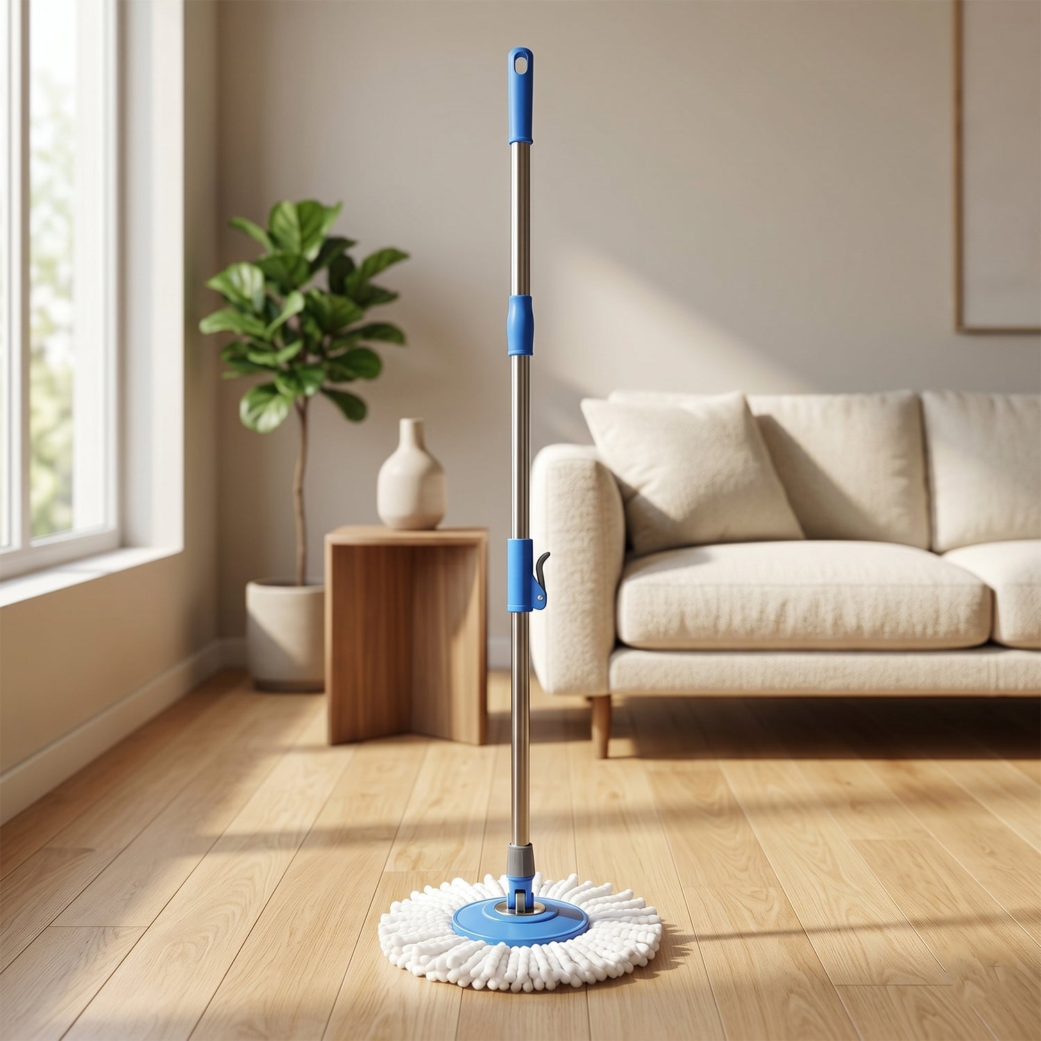 360¡ Rotate Spin Mop Ð Effortless Floor Cleaning with Stainless Steel Handle
