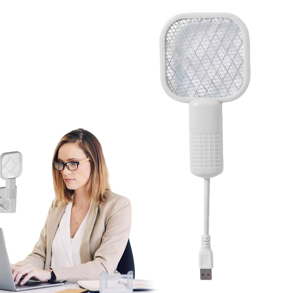 Electric Mosquito Swatter Racket – Rechargeable USB Bug Zapper