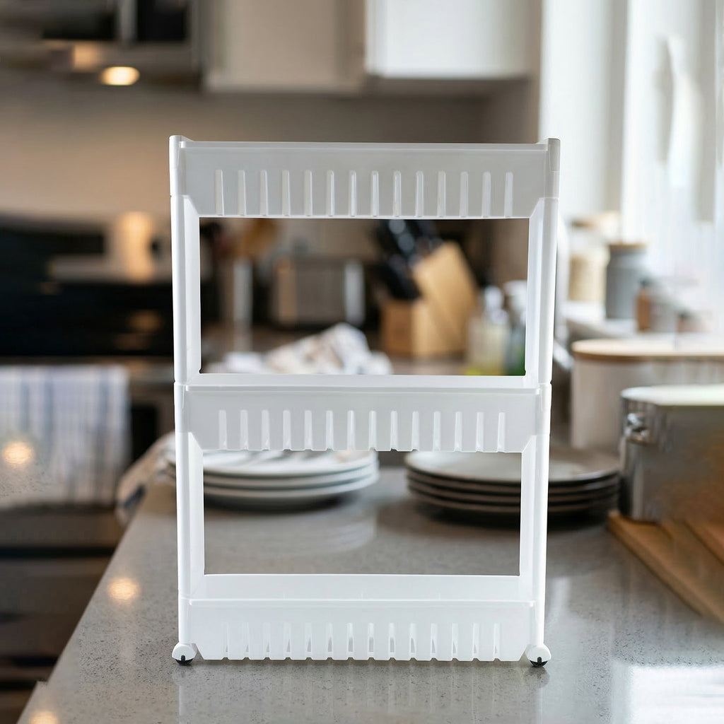 Kitchen Storage Rack – Durable 3-Layer Organizer for Countertops