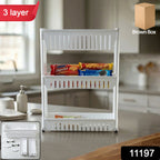Kitchen Storage Rack – Durable 3-Layer Organizer for Countertops