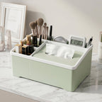 Multipurpose Plastic Organizer Box Ð Neat Storage with Tissue Holder