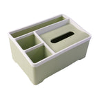 Multipurpose Plastic Organizer Box Ð Neat Storage with Tissue Holder