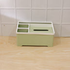Multipurpose Plastic Organizer Box Ð Neat Storage with Tissue Holder