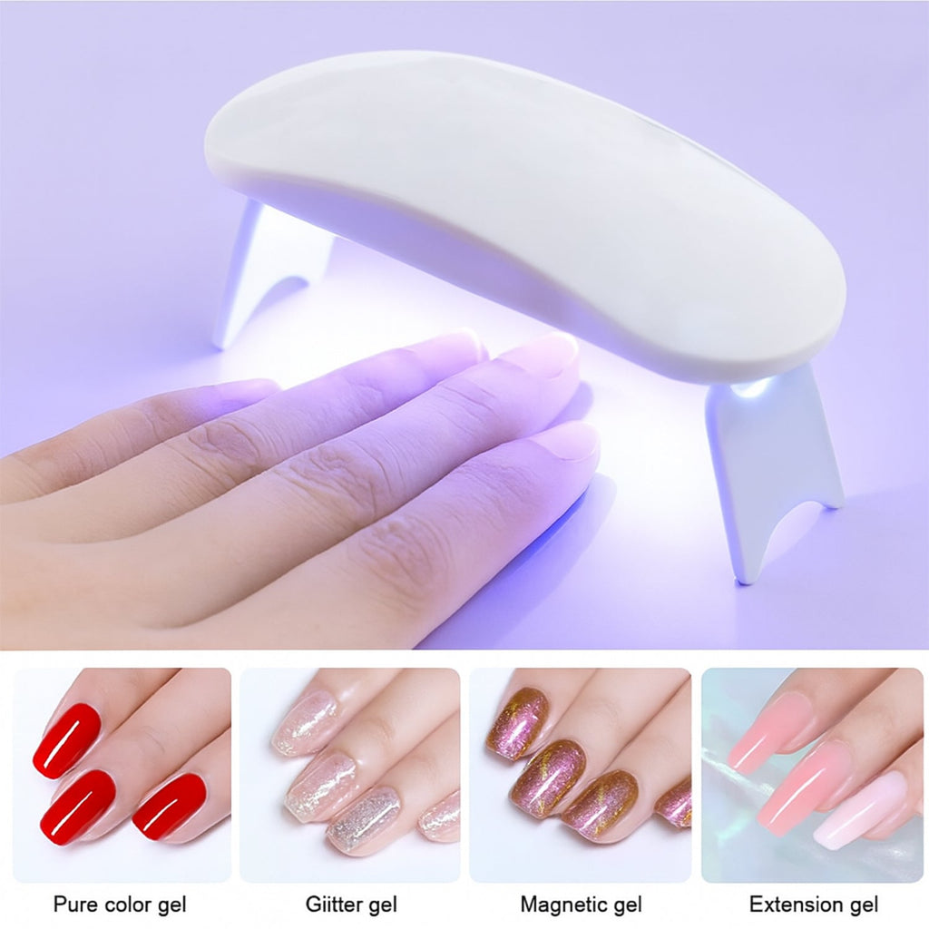 UV LED Nail Lamp – Mini Portable Gel Polish Dryer