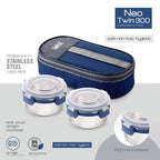 Lunch Box Set Ð Airtight Stainless Steel Containers with Insulated Bag