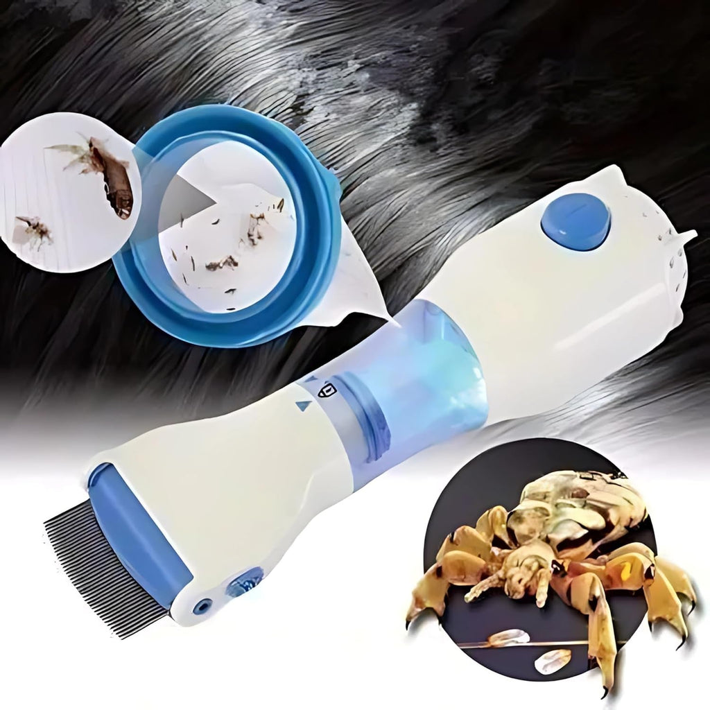 Electric Anti-Lice Comb – Fine Stainless Steel with Vacuum Suction