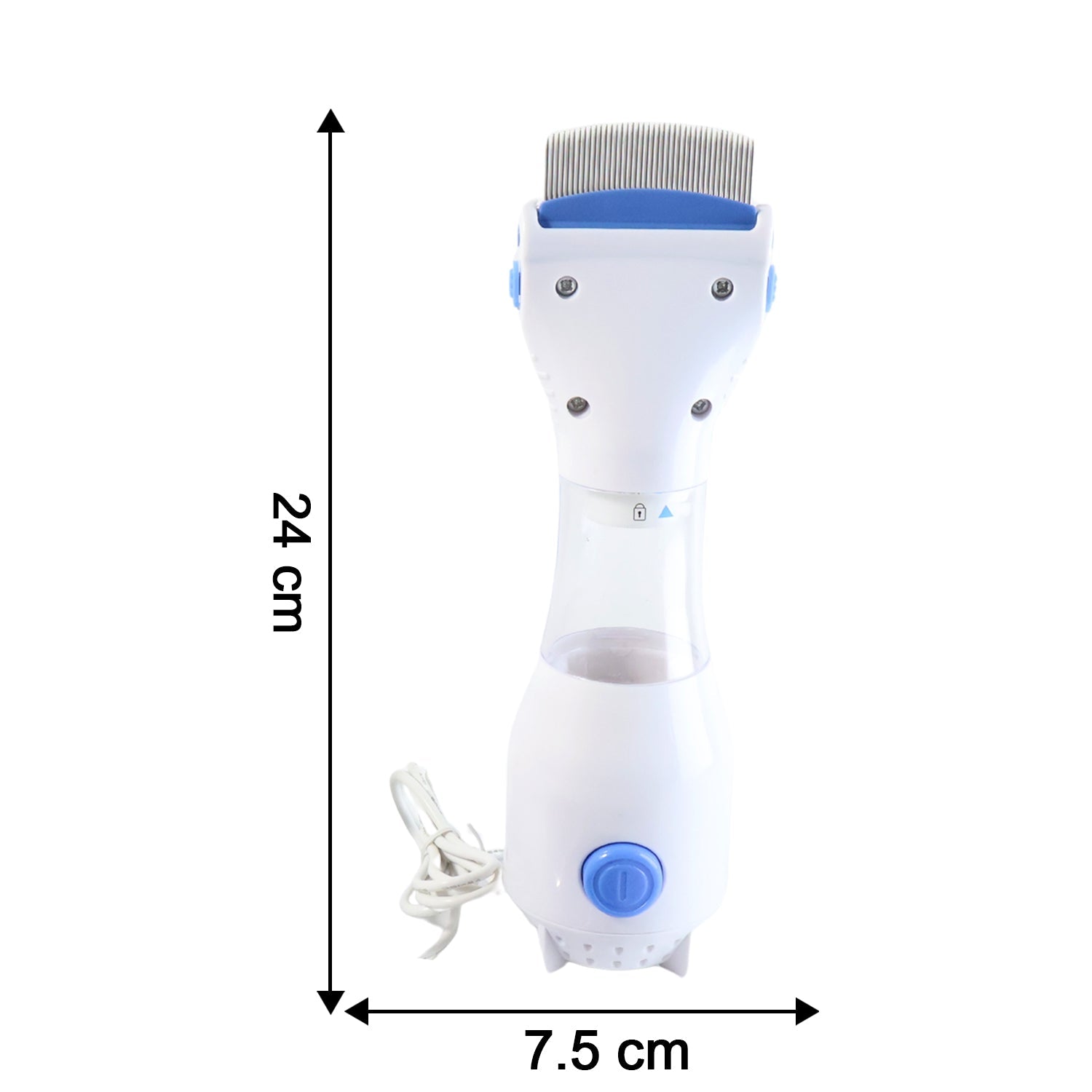 Electric Anti-Lice Comb – Fine Stainless Steel with Vacuum Suction