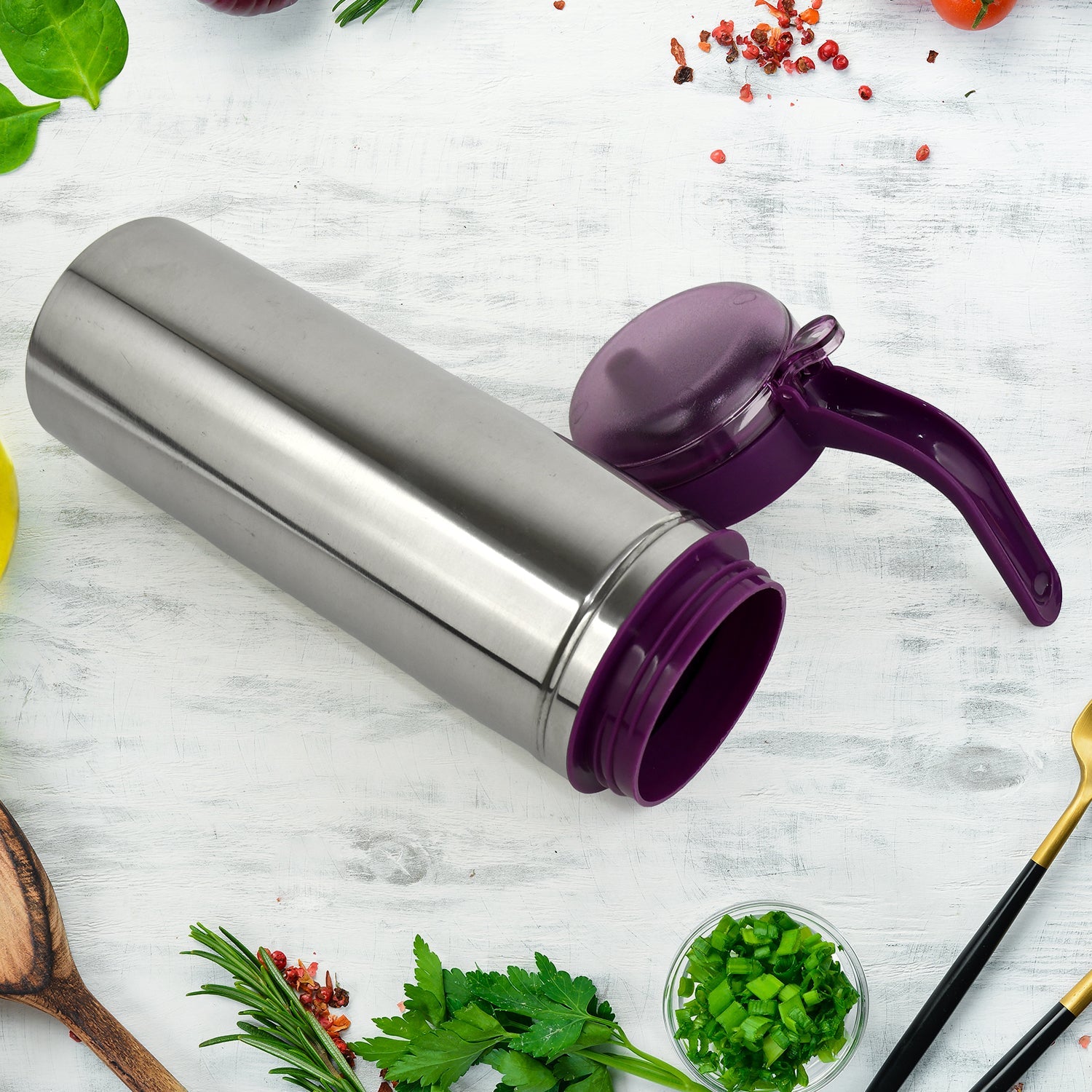 Stainless Steel Oil Pourer 750ml – Anti-Drip, Ergonomic Handle