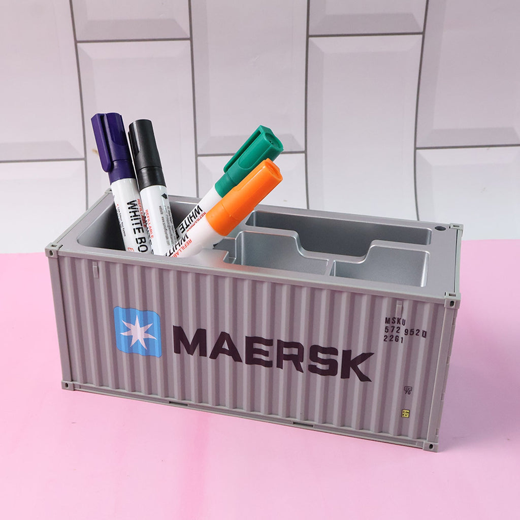 Container-Style Desk Organizer – Durable Multi-Compartment Storage Box