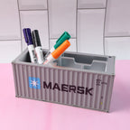 Container-Style Desk Organizer – Durable Multi-Compartment Storage Box
