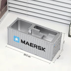 Container-Style Desk Organizer – Durable Multi-Compartment Storage Box