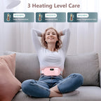 Electric Heating Belt for Waist Pain Relief – Rechargeable & Adjustable