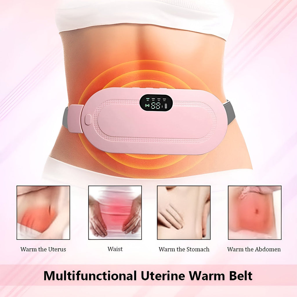 Electric Heating Belt for Waist Pain Relief – Rechargeable & Adjustable