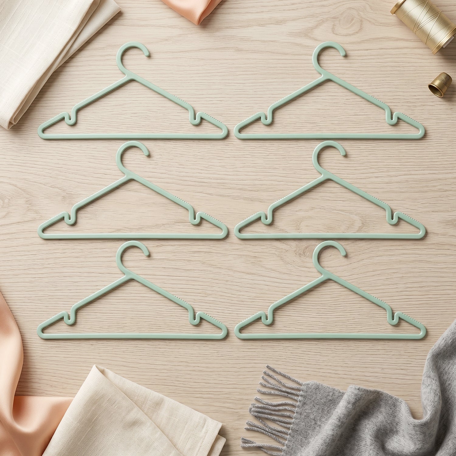 Plastic Clothes Hangers Ð Non-Slip Design for Safe Grip and Organization