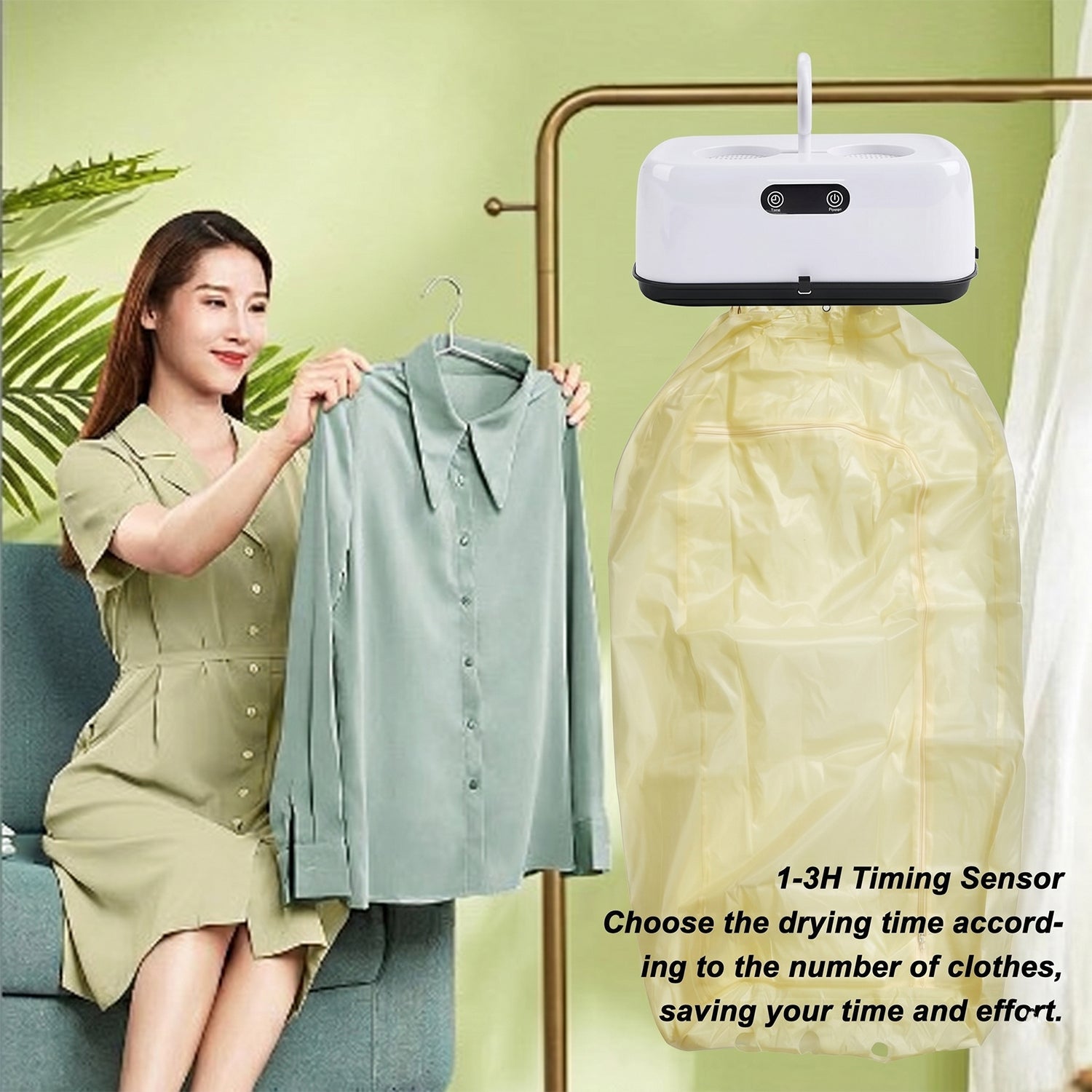 Portable Electric Clothes Dryer – Compact & Foldable for Quick Drying