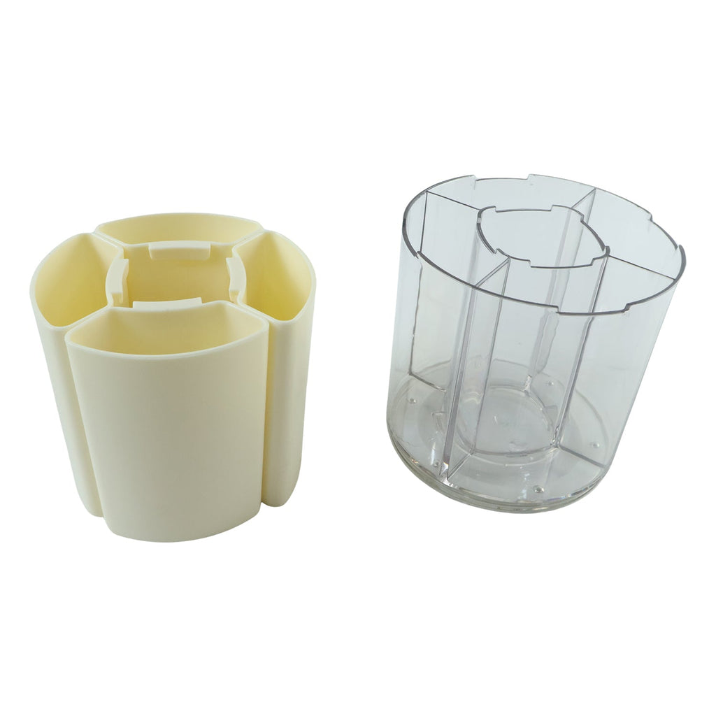 Rotating Desk Organizer Ð 5 Compartments with 360¡ Spin for Office & Home