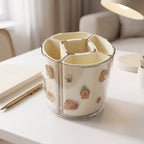 Rotating Desk Organizer Ð 5 Compartments with 360¡ Spin for Office & Home