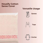 Saree Storage Bags with Zip Closure – Pack of 6, Multipurpose Protection