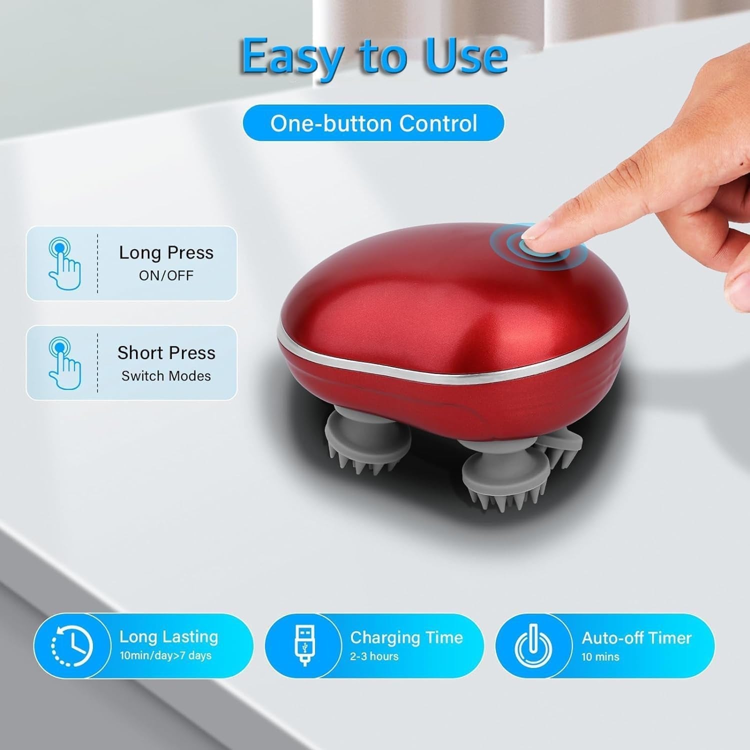 Smart Electric Scalp Massager Ð Portable & Stress-Relieving