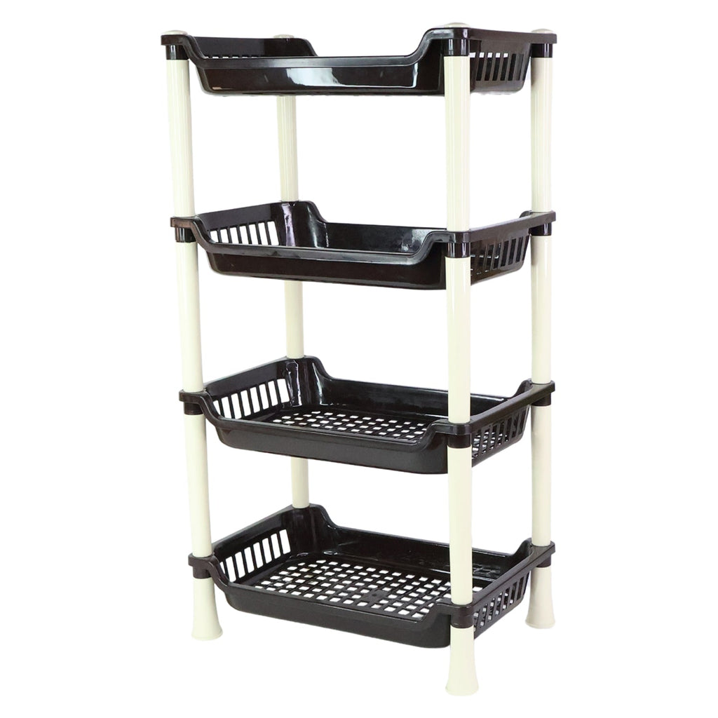 Plastic Storage Rack – 4-Layer Multi-Purpose Organizer