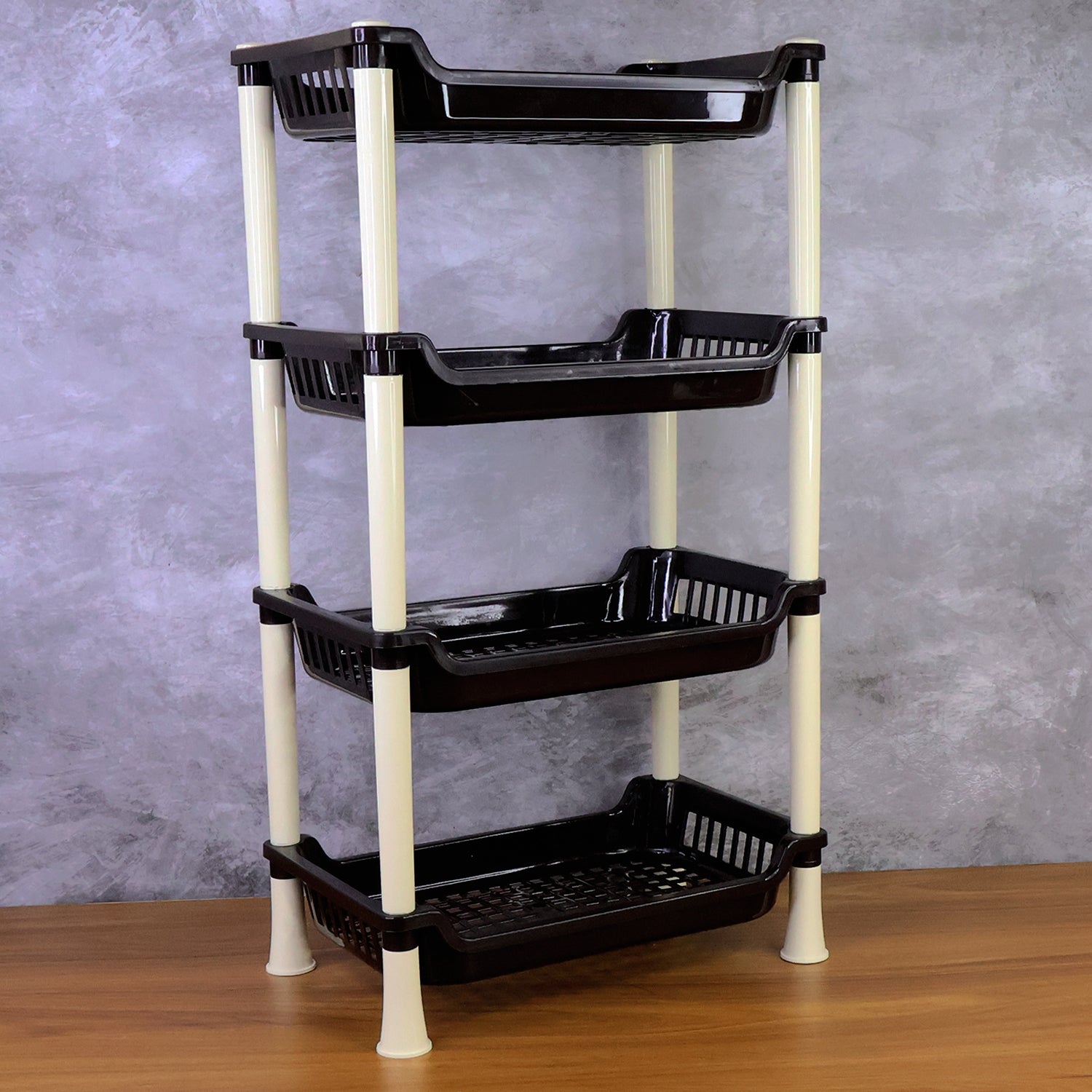 Plastic Storage Rack – 4-Layer Multi-Purpose Organizer