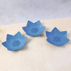 Lotus Blossom Soap Holder Set – 3-Piece Fast Drain Soap Dish