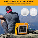 High Power Solar LED Flood Light – Rechargeable Outdoor Security