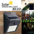 Solar Powered LED Wall Light – Motion Sensor Outdoor Security Lamp