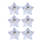 Star-Shaped LED Candles – Flameless Battery-Operated Set of 6